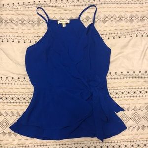 Blue tie tank top!!!